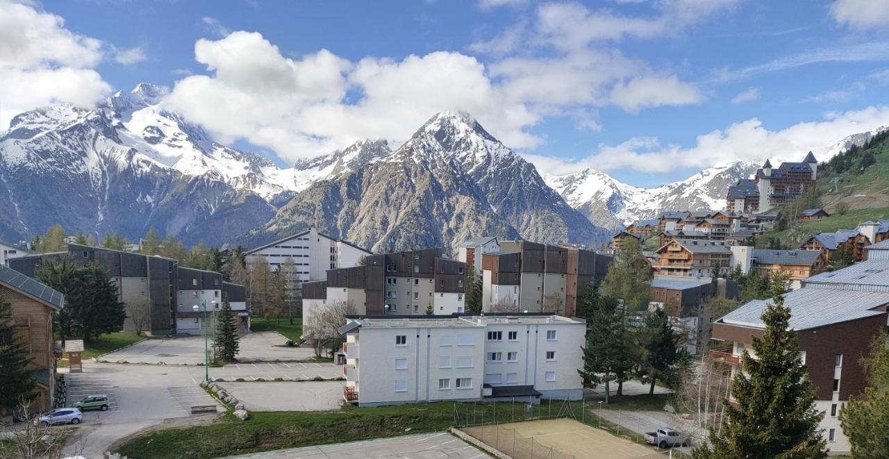 Residence Plein Sud A Cote Jandri Express, Front De Neige, Vue Splendide, Label 2 Alpes, Classe 2 Etoiles Tourisme レ・デュー・アルプ エクステリア 写真