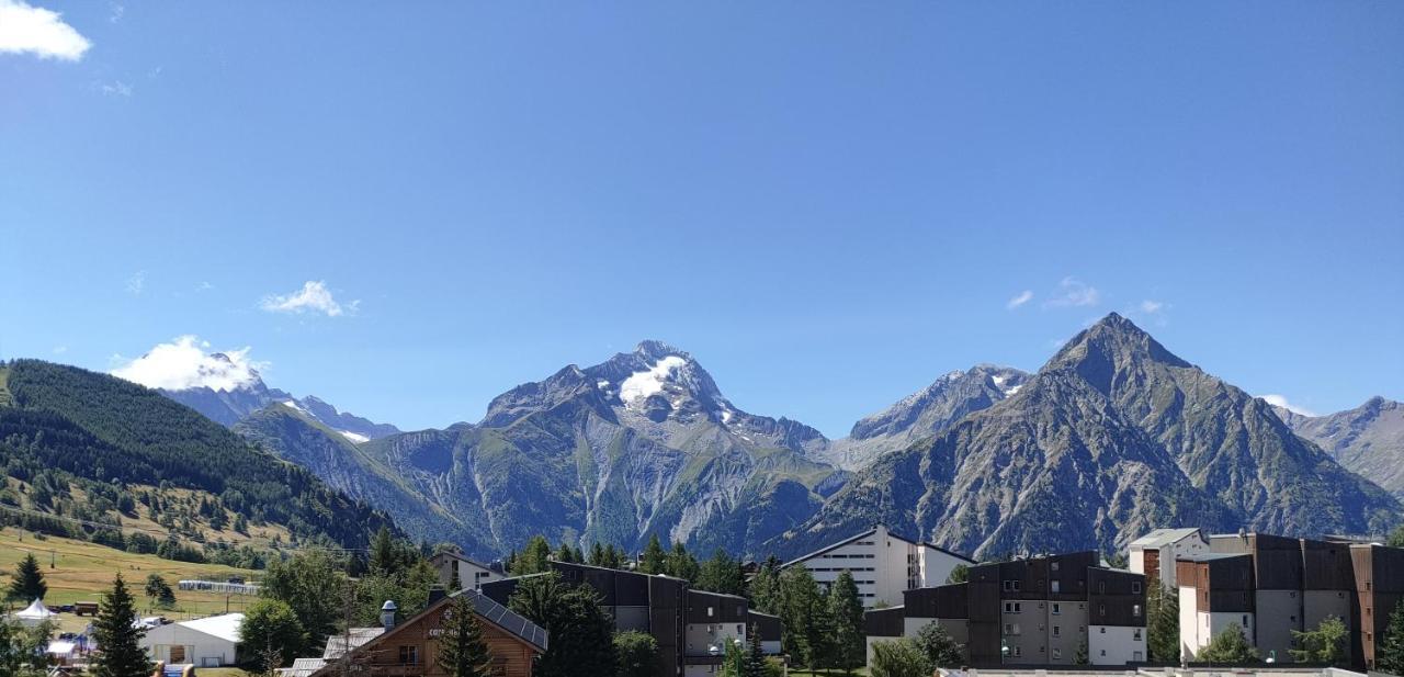 Residence Plein Sud A Cote Jandri Express, Front De Neige, Vue Splendide, Label 2 Alpes, Classe 2 Etoiles Tourisme レ・デュー・アルプ エクステリア 写真
