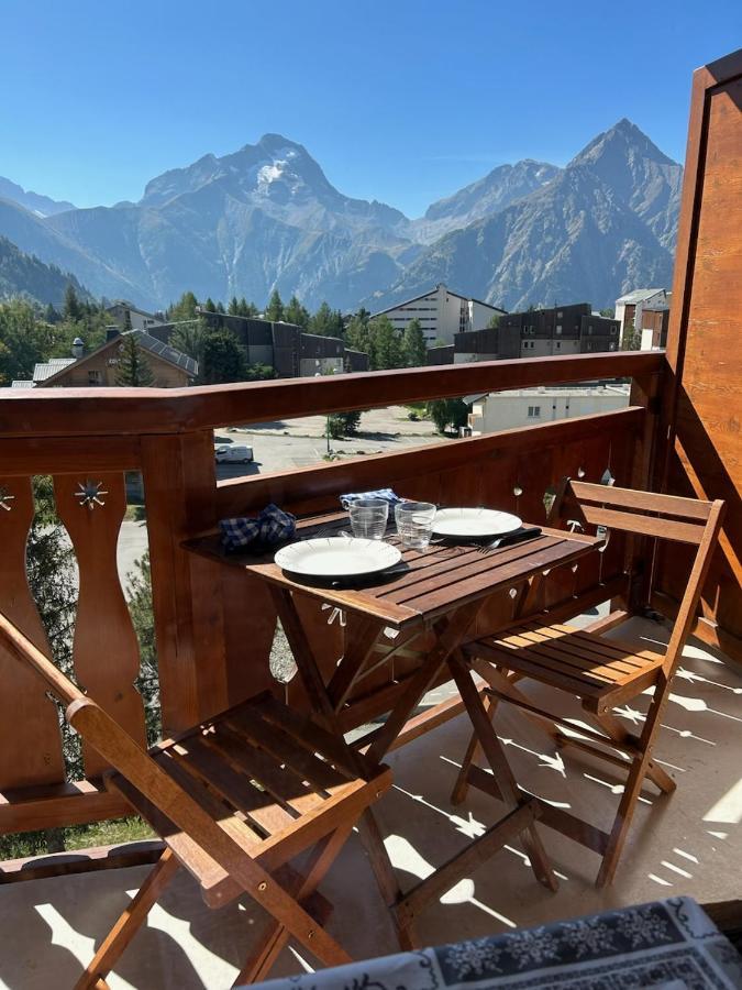 Residence Plein Sud A Cote Jandri Express, Front De Neige, Vue Splendide, Label 2 Alpes, Classe 2 Etoiles Tourisme レ・デュー・アルプ エクステリア 写真